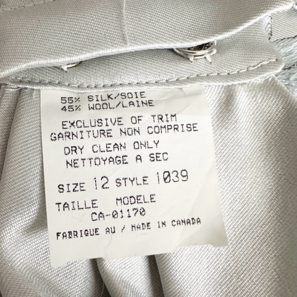 Frascara | Silk/wool evening gown - Picture 7 of 7